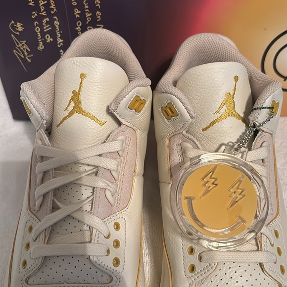 Jordan 3 Retro SPJ Balvin Medallin SunSet Fast Shipping Size 10.5 - Picture 3 of 8